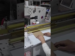 উপহার বাক্সের জন্য আধা স্বয়ংক্রিয় কার্ডবোর্ড শক্ত কাগজের খাঁজ কাটা মেশিন